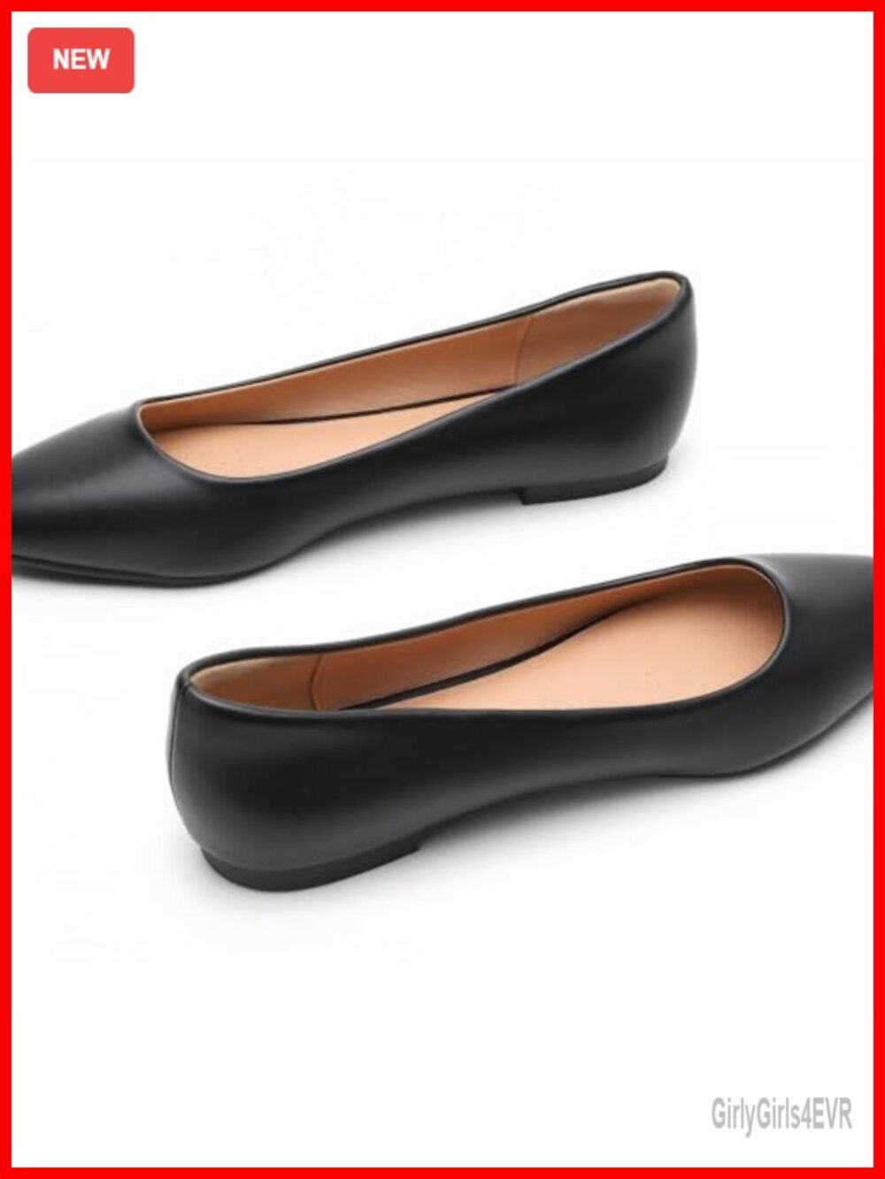 Classic Pointed Toe Ballet Flats Comfortable Slip On Dress Shoes Work Office - Picture 3 of 6
